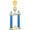 Double Blue Carbon Fiber Third Place Pickleball Trophy