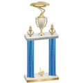 Double Blue Carbon Fiber First Place Cars Trophy