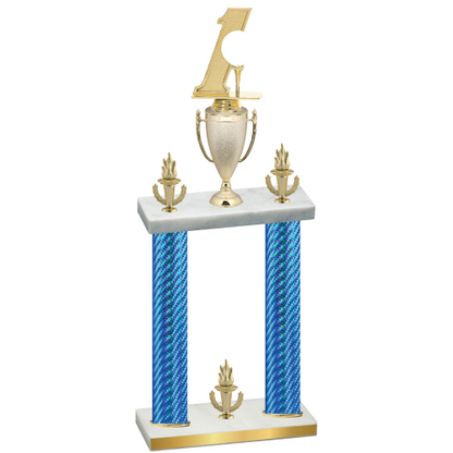Double Blue Carbon Fiber Victory Golf Trophy