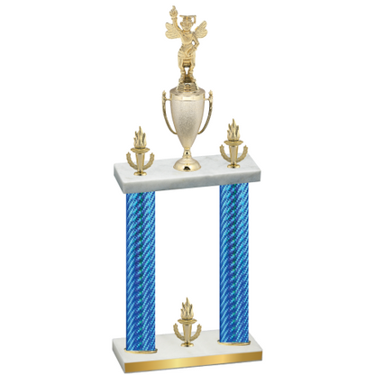 Double Blue Carbon Fiber Victory Academics Trophy