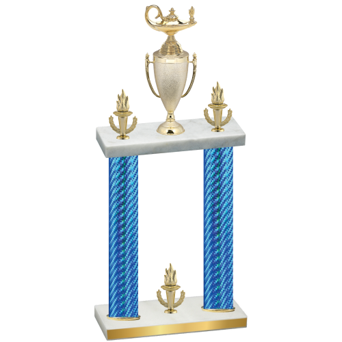 Double Blue Carbon Fiber Victory Academics Trophy