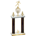Double Black Glacier Fourth Place Running Trophy