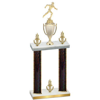 Double Black Glacier Victory Running Trophy