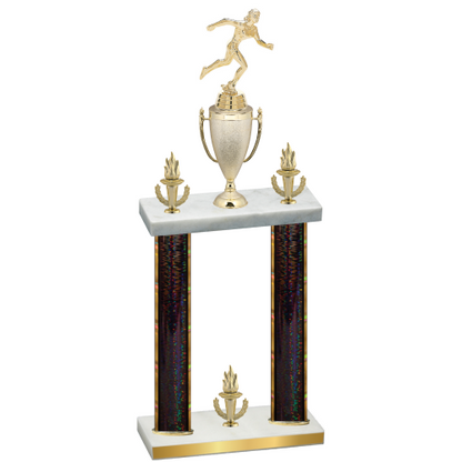 Double Black Glacier Victory Running Trophy