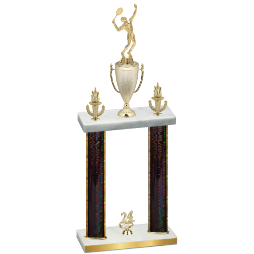 Double Black Glacier Year Tennis Trophy