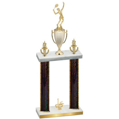 Double Black Glacier First Place Tennis Trophy
