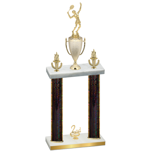 Double Black Glacier Second Place Tennis Trophy