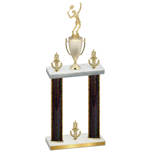 Double Black Glacier Victory Tennis Trophy
