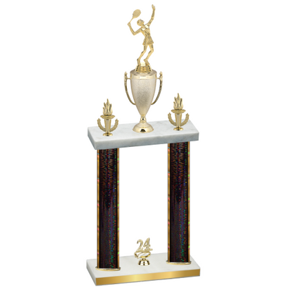 Double Black Glacier Year Tennis Trophy