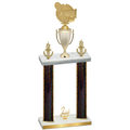 Double Black Glacier Second Place Tennis Trophy