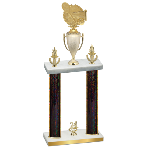 Double Black Glacier Year Tennis Trophy