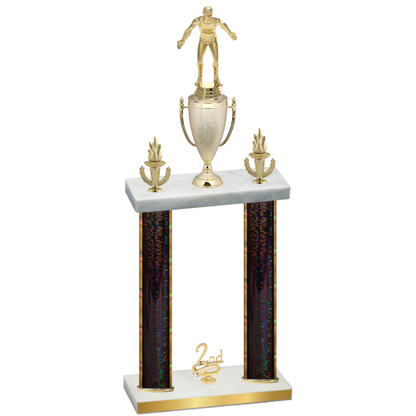 Double Black Glacier Second Place Wrestling Trophy
