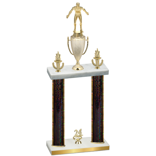Double Black Glacier Year Wrestling Trophy
