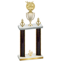 Double Black Glacier Fourth Place Bowling Trophy