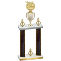 Double Black Glacier Victory Bowling Trophy