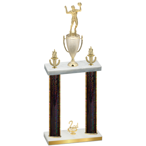 Double Black Glacier Second Place Volleyball Trophy