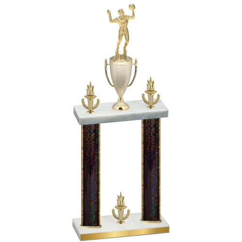Double Black Glacier Victory Volleyball Trophy