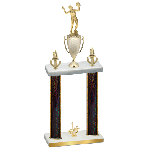 Double Black Glacier First Place Volleyball Trophy