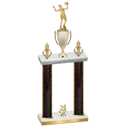Double Black Glacier Year Volleyball Trophy
