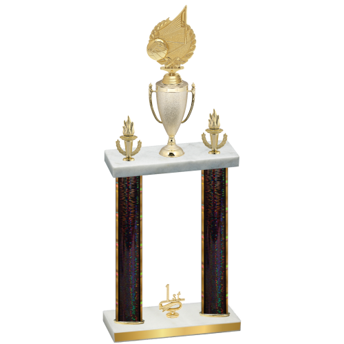 Double Black Glacier First Place Volleyball Trophy