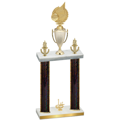 Double Black Glacier First Place Volleyball Trophy