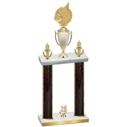 Double Black Glacier Year Volleyball Trophy