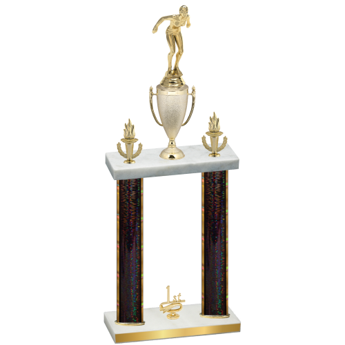 Double Black Glacier First Place Tennis Trophy