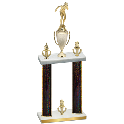 Double Black Glacier Victory Tennis Trophy