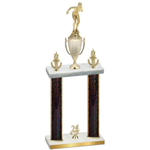 Double Black Glacier Year Tennis Trophy