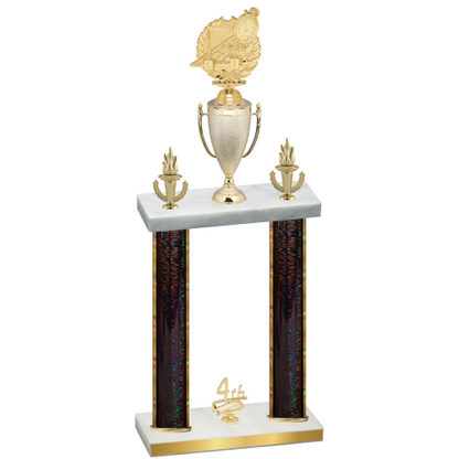 Double Black Glacier Fourth Place Swimming Trophy
