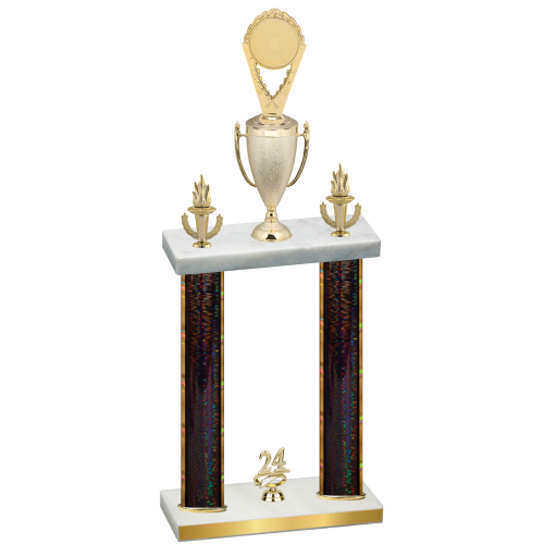 Double Black Glacier Year Insert Trophy