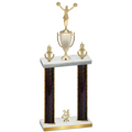 Double Black Glacier Year Cheerleading Trophy