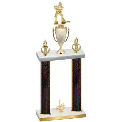 Double Black Glacier First Place Hockey Trophy