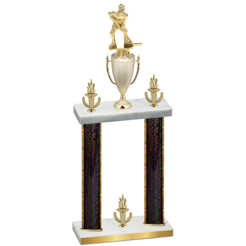 Double Black Glacier Victory Hockey Trophy