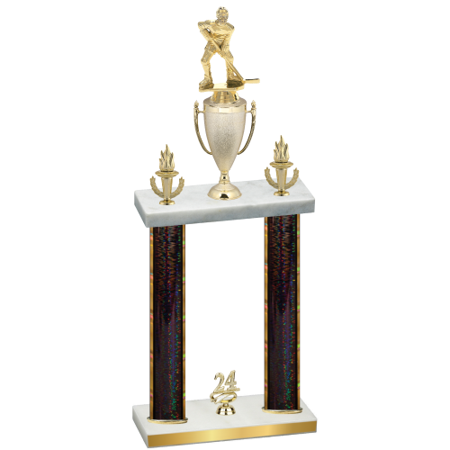 Double Black Glacier Year Hockey Trophy