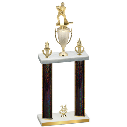 Double Black Glacier Year Hockey Trophy