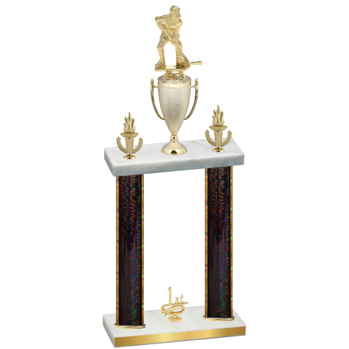 Double Black Glacier First Place Hockey Trophy