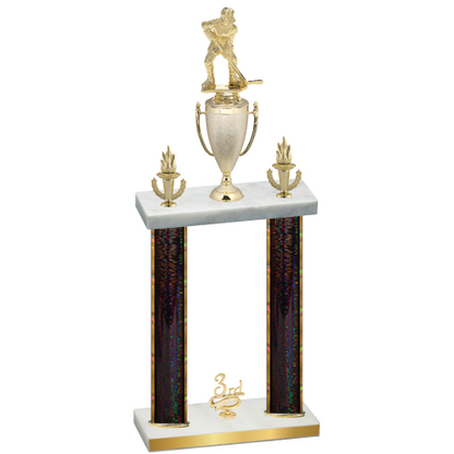 Double Black Glacier Third Place Hockey Trophy