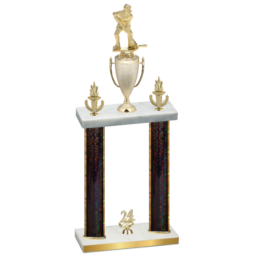 Double Black Glacier Year Hockey Trophy