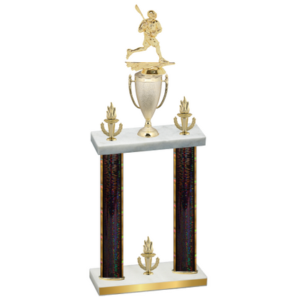 Double Black Glacier Victory Lacrosse Trophy