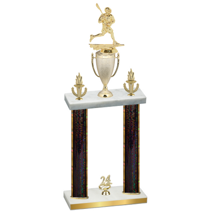 Double Black Glacier Year Lacrosse Trophy