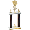 Double Black Glacier Second Place Basketball Trophy