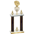 Double Black Glacier Victory Basketball Trophy