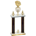 Double Black Glacier Year Basketball Trophy