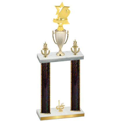 Double Black Glacier First Place Pickleball Trophy