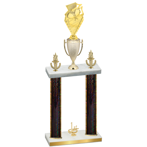 Double Black Glacier First Place Pickleball Trophy
