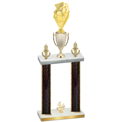 Double Black Glacier Fourth Place Pickleball Trophy