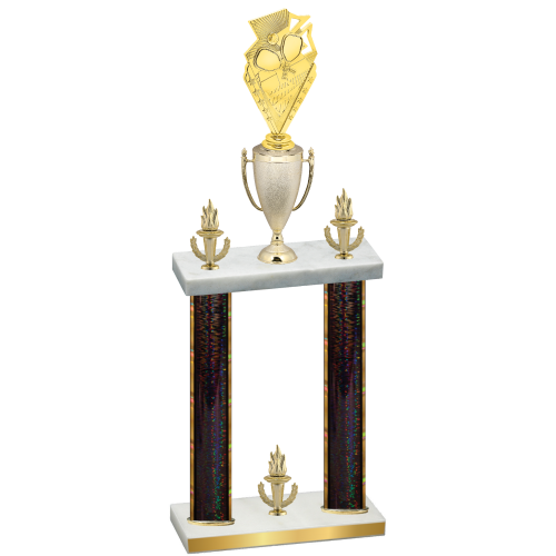 Double Black Glacier Victory Pickleball Trophy