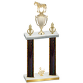 Double Black Glacier Third Place Horses Trophy