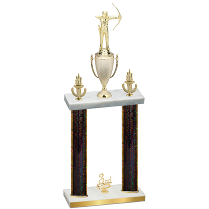 Double Black Glacier Third Place Archery Trophy